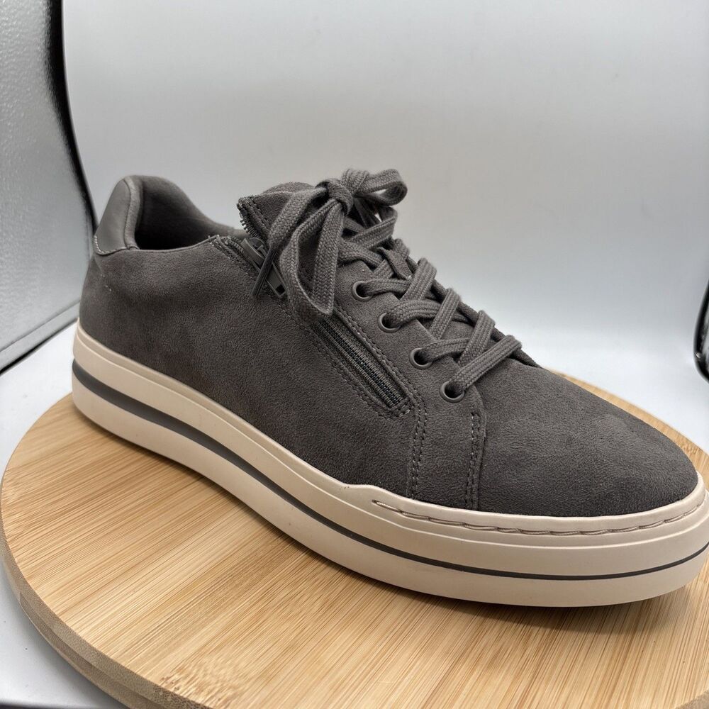Clarks Cloudsteppers Audreigh Gray Women’s Sneakers Sz 12 NWOT Lace Zip